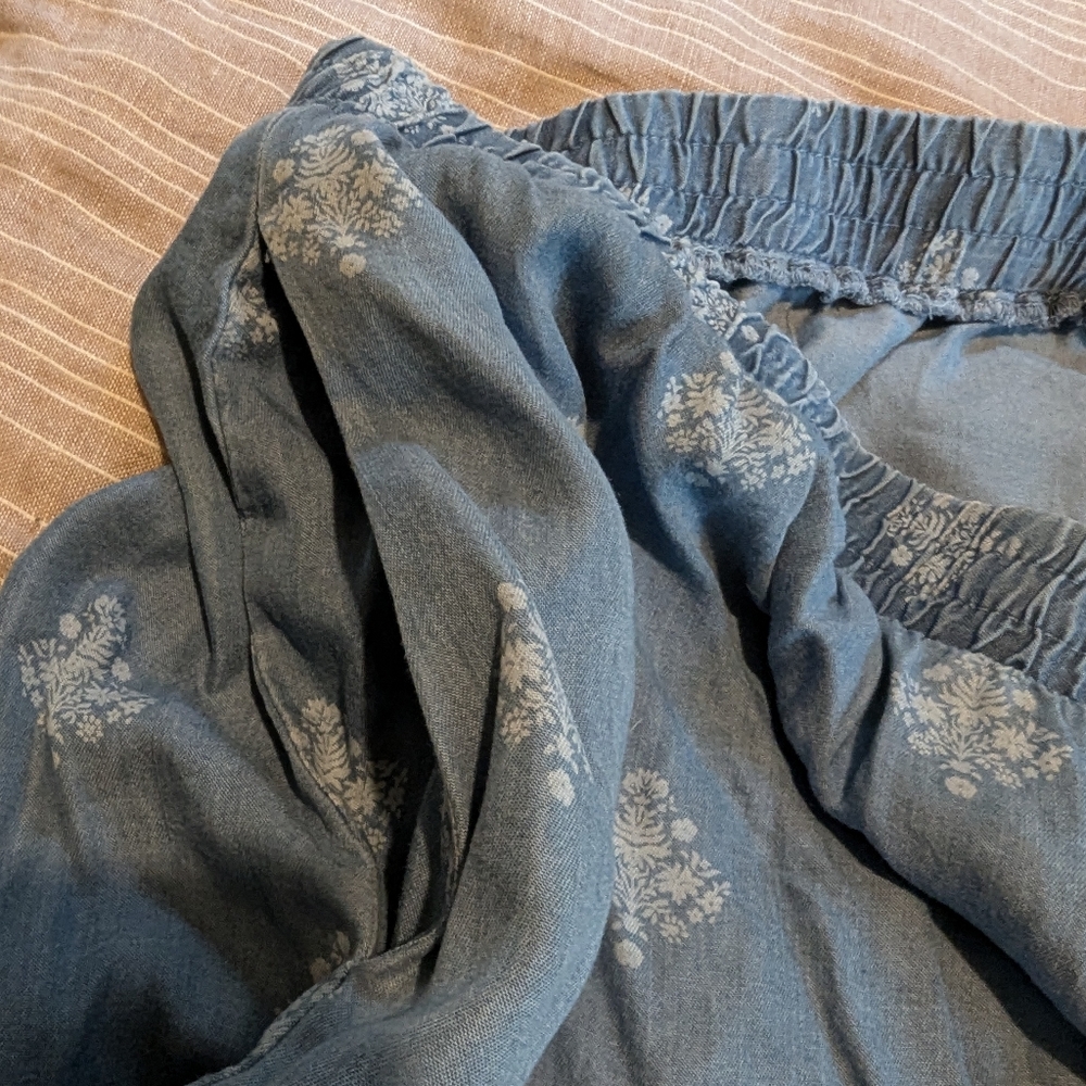 Lauren Lane for Sonoma block print lyocell long skirt - Picture 8 of 12